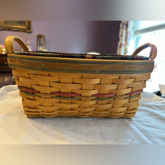Retired Longaberger 2001 Autumn Reflections Large Blessings Basket - Picture 2 of 11